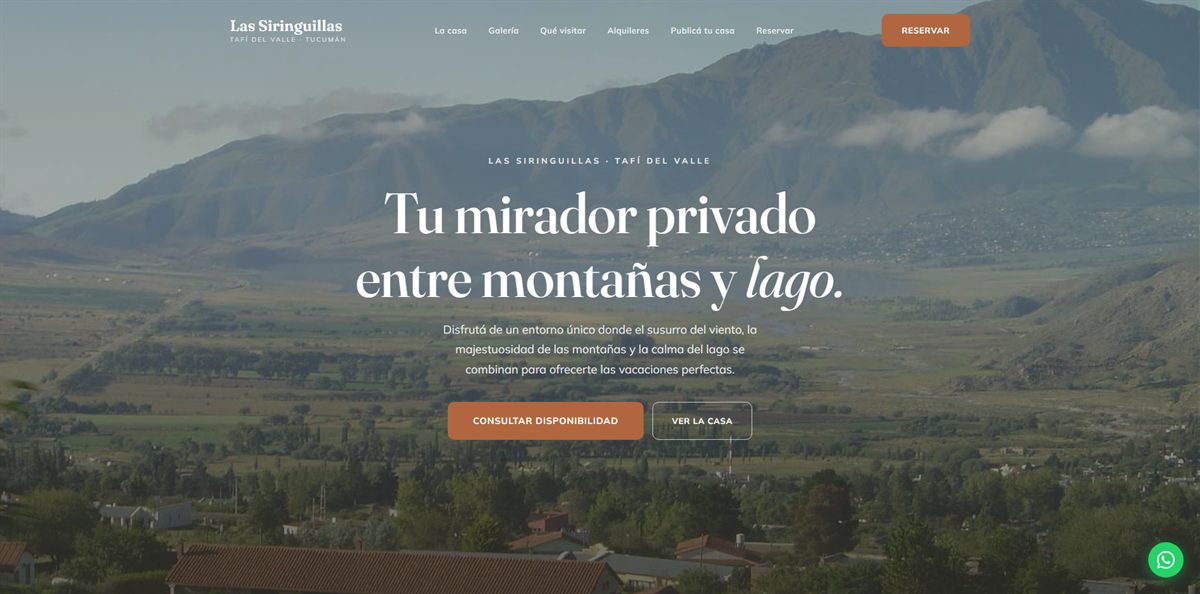 Las Siringuillas — Tafí del Valle — sitio